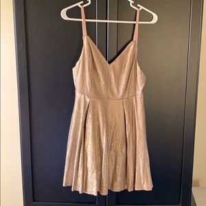 Lulu’s Gold Mini Dress